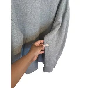 Everlane The ReTrack Oversized Crew Sweatshirt Size L Gray thumbnail 4