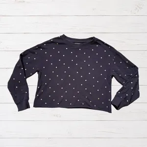 Spiritual Gangster Star Cropped Sweatshirt Metallic Rose Gold Celestial S thumbnail 2