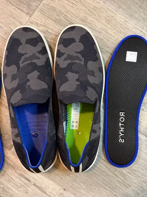 Rothy's Camo Original Slip On Sneakers Women 9.5 Comfort Shoe Washable Casual thumbnail 9