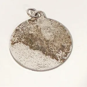 Sasco 925 Sterling Silver Alaska Flag‎ Necklace Charm Jewelry thumbnail 2