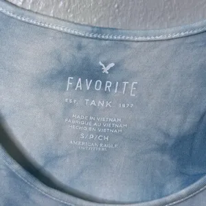 American Eagle‎ Women Tie Dye Favorite Tank Top Blue Size Small. thumbnail 3