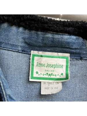 Anne Josephine Dallas Denim Moose Tree Shirt Jacket cottagecore grandma nature thumbnail 5