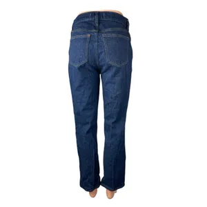 Abercrombie & Fitch Womens Dark Blue Wash Mid Rise Straight Denim Jeans Pants 25 thumbnail 4