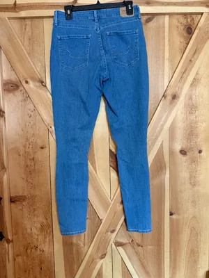 Levi's Signature High Rise Skinny Jeans Distressed Womens 10 Long Blue thumbnail 2