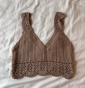 Crochet knit top thumbnail 1
