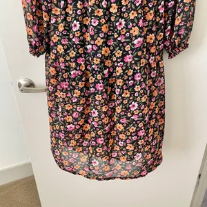 H&M Women’s Ruffle Trim Floral Midi Dress XS thumbnail 6