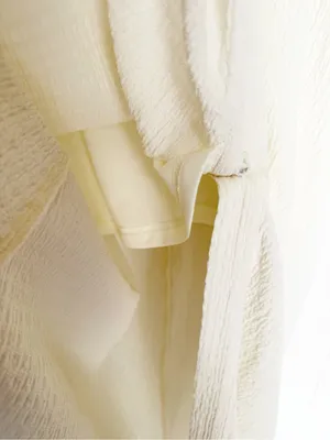 NWT SALTED HOUSES Boutique Collared Button-Front Midi Dress in Ivory Size Medium thumbnail 6