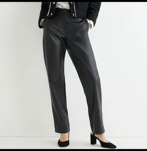 J.Crew Kate Straight Leather Leg Faux Pants 8 thumbnail 3