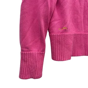 Y2K Lauren Ralph Lauren Womens Pink Half Zip‎ Mock Neck Pullover Sweater Size MD thumbnail 7