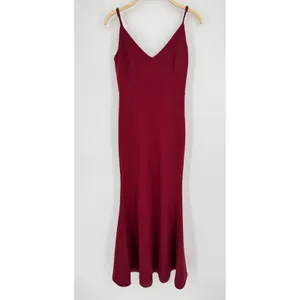 Lulus Infinite Glory‎ Maxi Dress Small Burgundy Formal Wedding Guest Mermaid Red thumbnail 4