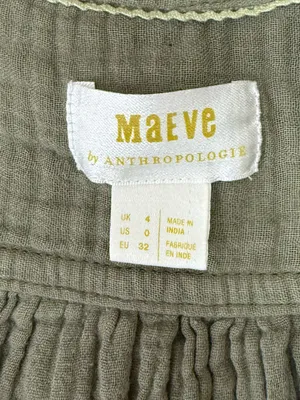 Anthropologie Maeve Katie Textured Utility Tunic Dress size 0 thumbnail 6