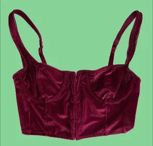 Urban Outfitters Women's Burgundy Corset new thumbnail 1