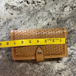 Western Tan and Black Woven Wallet thumbnail 9