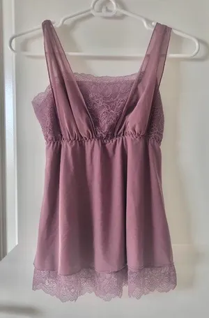 Dusty purple langerie top thumbnail 1