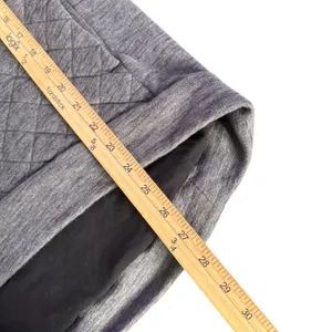 Lululemon Quarter‎ Zip Quilted Pullover Size 4 Gray Mock Neck Thumbholes thumbnail 9