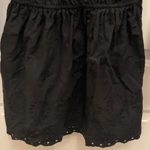 Universal Threads Black Eyelet Mini Dress Long Sleeve Smocked Waist XS Boho thumbnail 5