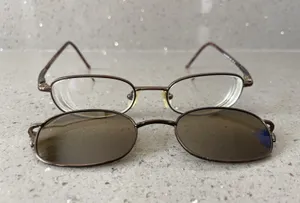 Paradox MOD 598 Eyeglasses FRAMES ONLY Easyclip 48-19-140 10 full rim Bronze thumbnail 1