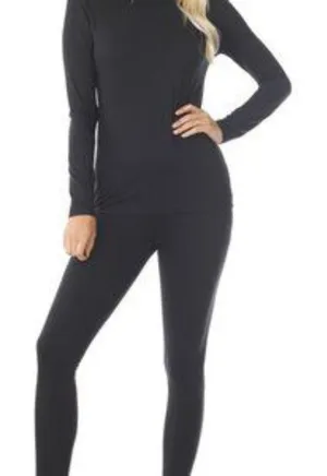 🎁Zenana Black Micro Fiber Two - Piece Loungewear Set thumbnail 1