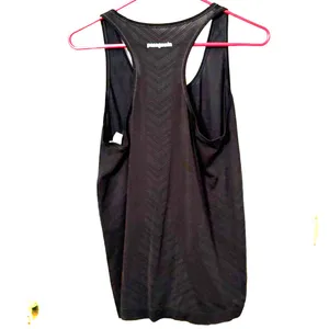 Patagonia Black Racerback Performance Tank Top Women's Large Athletic thumbnail 2