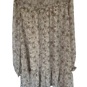 Dress Forum Los Angeles Dress Womens Beige Floral Sheer Lined thumbnail 5