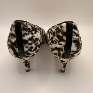 J.Crew Collection Made in Italy Calf Hair Animal Print Kitten Heel Pumps Size 7 thumbnail 6