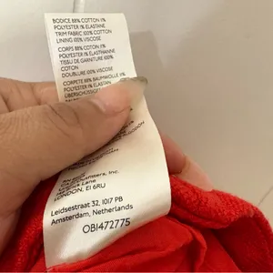 Maeve Anthropologie Red Scoop Neck Mini Dress Sleeveless Sz 2 Romantic, Feminine thumbnail 13