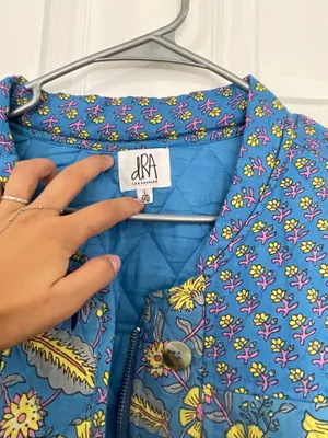DRA Los Angeles floral quilted bomber jacket thumbnail 3