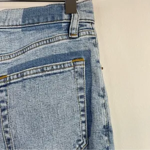 Abercrombie Curve Love Ultra High Rise Ankle Straight Jeans Patched 25 0 short thumbnail 7