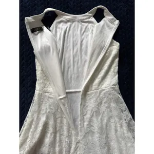 Dressystar Women's White‎ Eyelet Lace Overlay Dress Size M NWT thumbnail 5