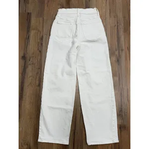 Madewell Perfect Vintage Wide Leg Crop Jeans White High Rise Size 23 thumbnail 3
