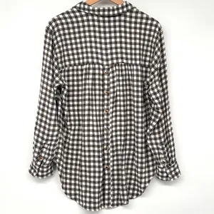 Anthropologie Isadora Shirt Gingham Check Boho Cottage Long Sleeve Women's M‎ thumbnail 8