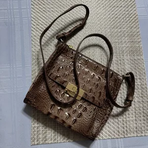 Brahmin Brown Croc Prints Crossbody Handbag thumbnail 15