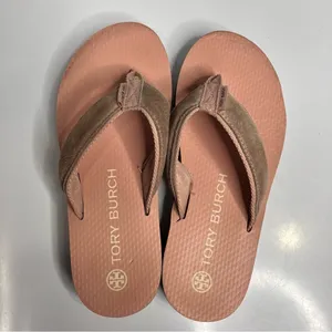Tory‎ Burch platform 70’s flip flops pink size 6 thumbnail 6