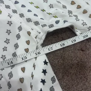 Roller Rabbit X Peleton Hearts and lightning Henley Pajamas 100% Cotton Small thumbnail 5