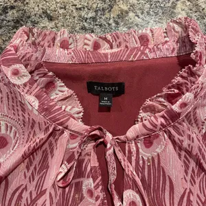 Talbots Top Boho Fairy Cottage Romantic Feminine Ethereal Classic Peacock Medium thumbnail 3