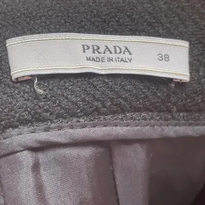 Prada Black Wool Midi Skirt thumbnail 4