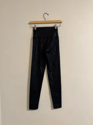 aerie Black Shimmer High-Rise Leggings thumbnail 3