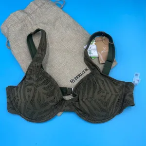 NWT Berlook Green Crochet Underwire Bikini Top + Bottoms Women's Size XL Summer thumbnail 3