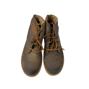 Born CELE Ankle Boots Women's 9.5 41 Suede Rugged Leather Lace Up Booties thumbnail 3