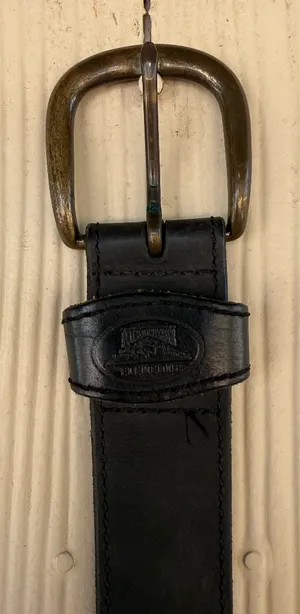 Genuine Black Leather Belt thumbnail 1