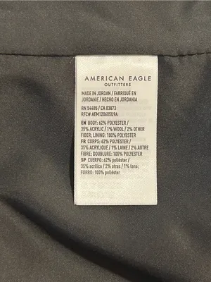 American Eagle Oversized Boyfriend Blazer Gray XS thumbnail 4