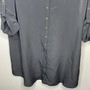 Motherhood Maternity Shirt Dress‎ Black thumbnail 5