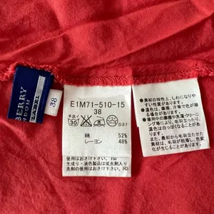 Women’s Burberry London Blue Label Japan Coral Eyelet Red Prairie Blouse 38 thumbnail 3