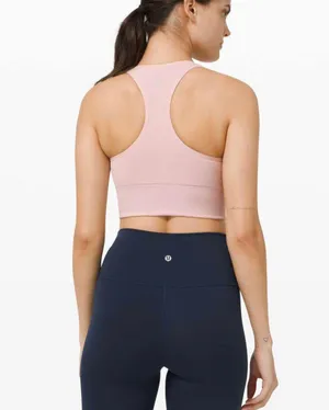 Lululemon ebb to train bra - size 4 porcelain pink thumbnail 2