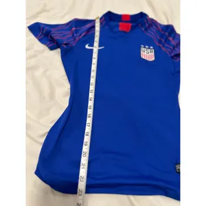 Nike USWNT Soccer Jersey Sz:S Blue V-Neck Dri-FIT football Tean USA World Cup thumbnail 3