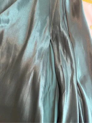Birdy Grey Satin Formal Gown XXL Emerald Green Elegant Bridesmaid Z3 thumbnail 9