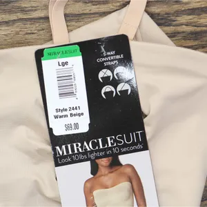 NWT Miraclesuit Womens Convertible Shaper Slip 2441 2441 Warm Beige Brown L thumbnail 4