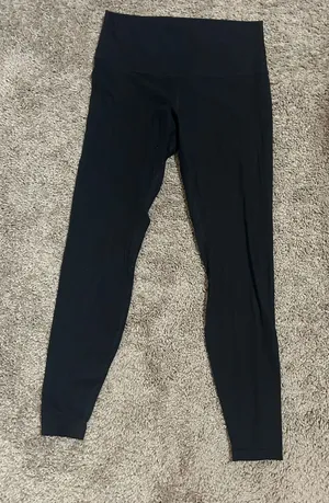 Lululemon Leggings Black Ribbed thumbnail 1