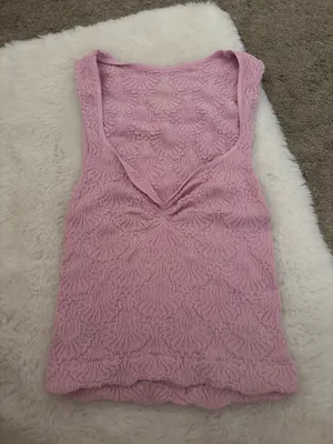 Free people pink tank top thumbnail 1