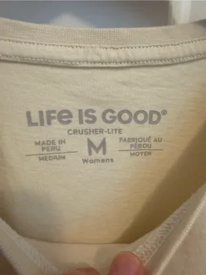 Life is Good Women's Americana Daisy Short Sleeve Tee Size Medium thumbnail 5